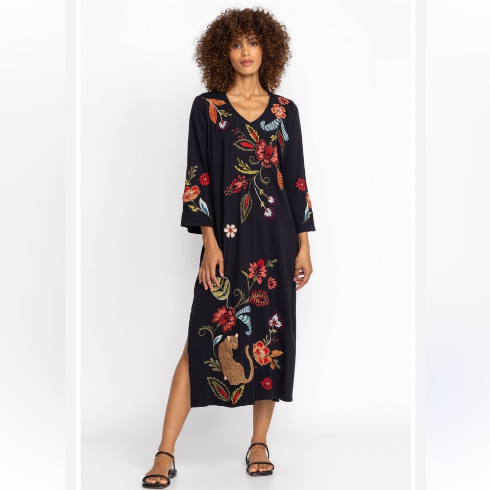 JOHNNY WAS ISABELLA KIMONO SLEEVE TEE DRESS Size M - Picture 3 of 15